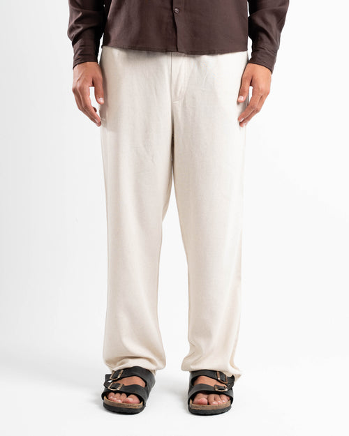 Ivory linen pants