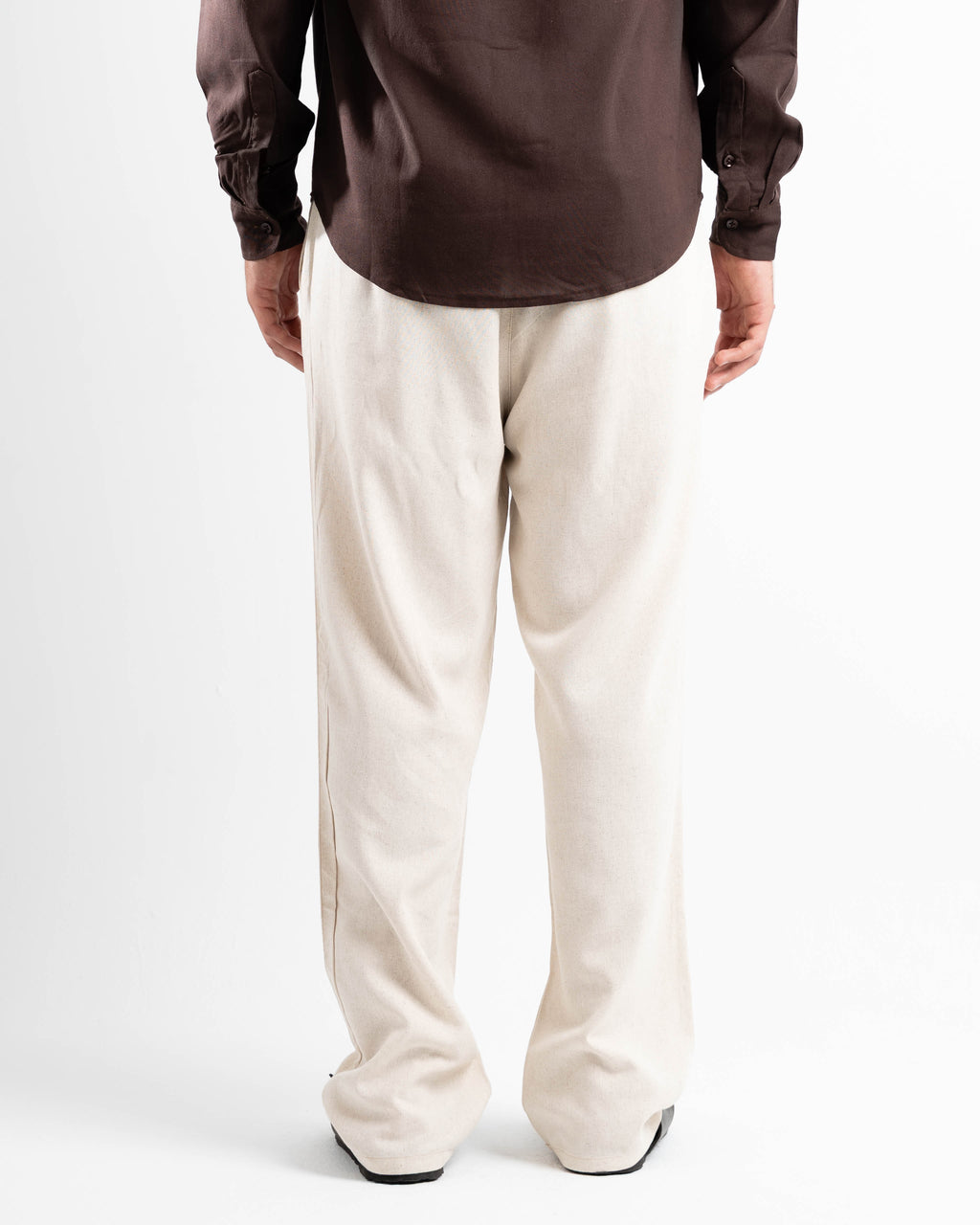 Ivory linen pants