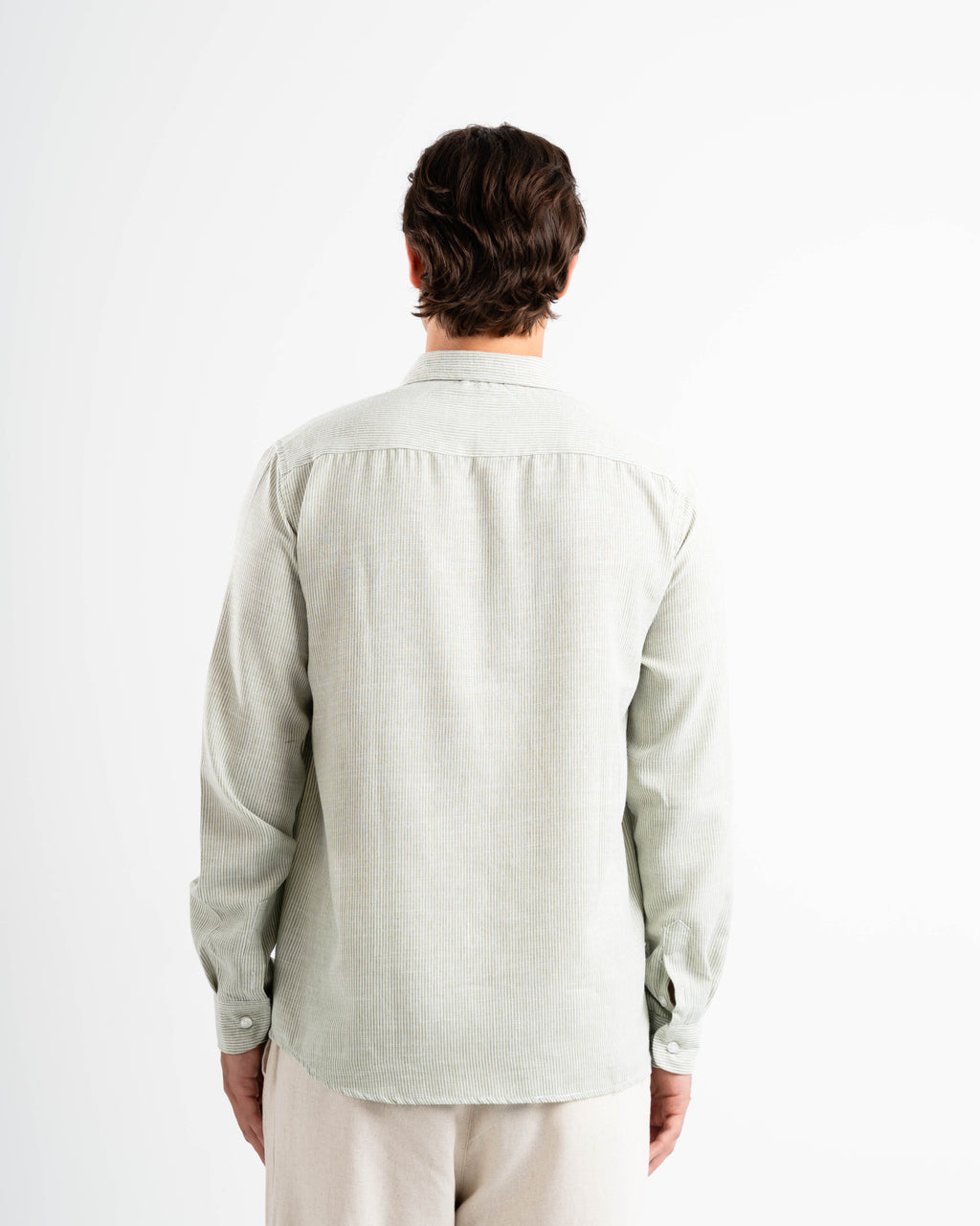 Popover striped linen