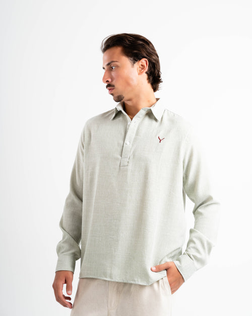 Popover striped linen
