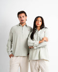 Popover striped linen
